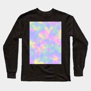 Cute Groovy Pastel Tie Dye Long Sleeve T-Shirt